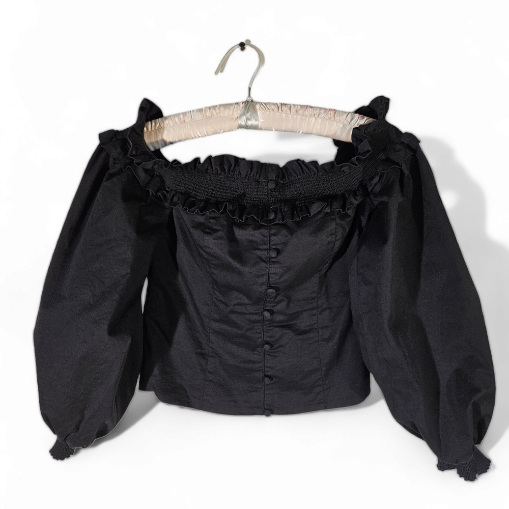 Majorelle from Revolve Estelle Off the Shoulder Long Sleeve Top